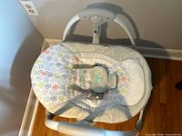 Top view of Ingenuity swing frame showing seat area without pad considered included