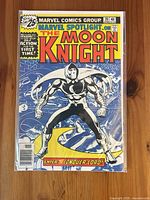 Front cover of Marvel Spotlight on The Moon Knight #28 in bag