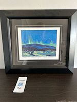 Front view of framed Tom Thomson print