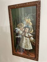 Full view of framed print showing artwork and ornate frame