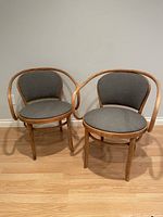 Pair of bentwood chairs side by side