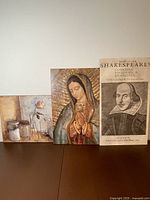 Front view showing all three mounted prints