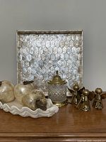 All items grouped together on surface