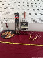 Group shot of all BBQ accessories laid out