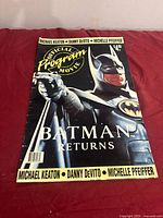 Front cover of Batman Returns special program booklet