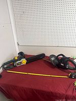 Chainsaw and hedge trimmer overview