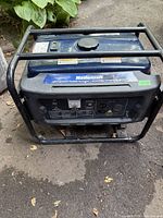 Three-quarter view of Mastercraft generator with frame and fuel tank visible