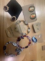 Entire lot laid out showing all jewelry pieces