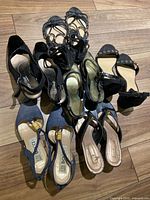 Group shot of all seven pairs on floor