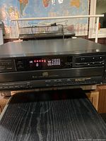 Front view of Sony CDP-C615 showing full unit and display