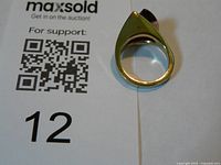 Ring side view showing shank and open mount setting