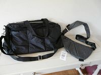 Full view of both bags side by side on surface