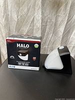 Box and light side view showing wedge design and PIR sensor