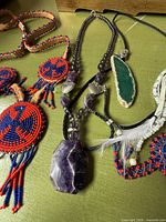 Overview showing all three necklaces together