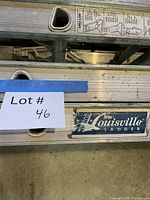 Louisville Ladder logo and ladder rails