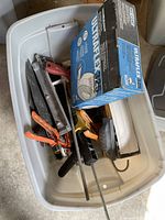 Overall view of tote and contents