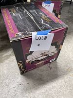 Front of sealed Classic Gold 40-piece fine china service for eight carton