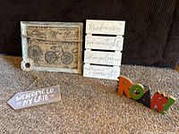 Group shot of all four décor pieces