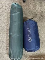 Both items in their stuff sacks side by side
