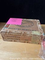 Closed wooden Alhambra Bellezas Sumatra cigar box