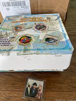 Exterior of one box marked Artistic Memo Magnet with single Three Stooges magnet displayed