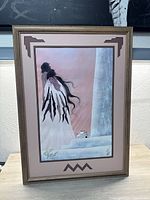 Full view of framed Bill Rabbit print