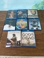 All eight Blu-ray cases laid out