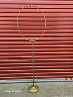 Full view of brass stand assembled