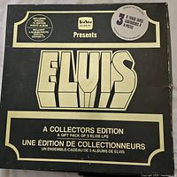 Front of TeVe Records Elvis Collectors Edition slipcase