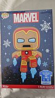 Front of sealed Funko Pop! Marvel Holiday Hero T-shirt box