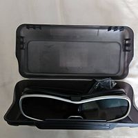 Glasses inside open hard case