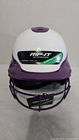 Front view showing Rip-It Vision Pro helmet with face guard