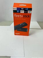 Front of sealed Amazon Fire TV Stick retail box