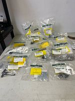 Overview of all McMaster-Carr bags on table