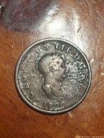 Obverse of 1806 penny showing King George III bust and date