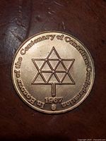 Reverse showing 1967 date, centenary text and maple-leaf motif