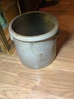 Front view showing capacity mark and overall condition