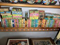 Shelf full of small colourful Whitman children’s books, approx. 60 units