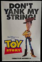 Full view of Woody poster "Don't Yank My String!"