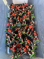 Bin full of Britains lead toy soldiers