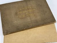 Photo of slipcase with gold embossed title "A Widow and Her Friends by C. D. Gibson" showing exterior condition.