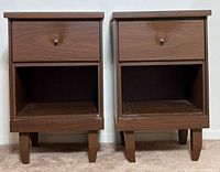 Front view showing both matching bedside tables