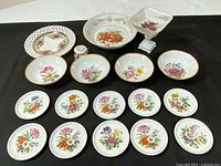 Full lot view showing all porcelain pieces