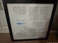 Front view of Indigo Home black collage frame