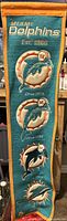 Full view of Miami Dolphins felt banner