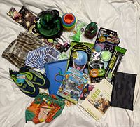 All items arranged on surface