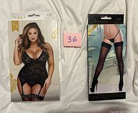 Front of both sealed packages showing product images and size