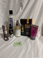 Group image showing all six personal care items upright on white background