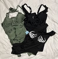 All three garments laid out