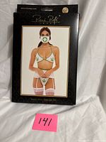 Front of boxed Rene Rofe Sweet Mary Jane 4-piece costume set